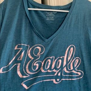 Blue tshirt American eagle